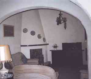 Photograph of inside the house showing comfortable traditional Spanish self catering accommodation to rent